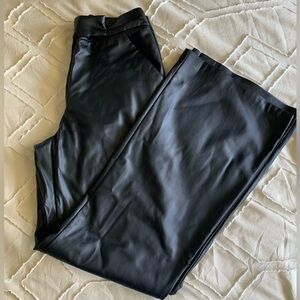 Express Wide Leg Leather Pants